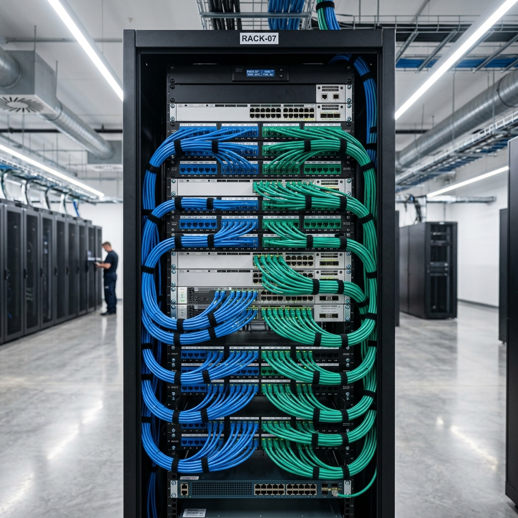 Rack para CPD: Organizacao Fisica e o Impacto na Performance